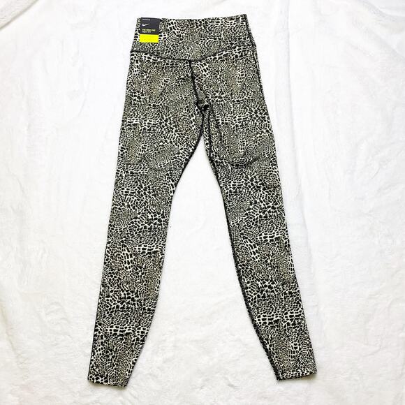 NIKE Leopard Tights Animal Print Leggings NEW with tags size XS - Picture 4 of 9